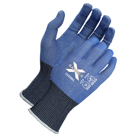 XBARRIER A5 Cut Resistant, Blue Textreme, Luxfoam Coated Glove, L,  CA5589L12